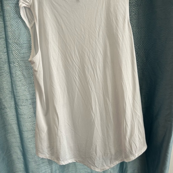 MARBLE white dressy muscle top - XL- new or like new - Picture 8 of 9